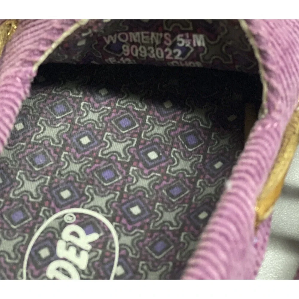 Sperry Top‎ Sider Size 5.5 Purple Brown Corduroy Boat Shoe